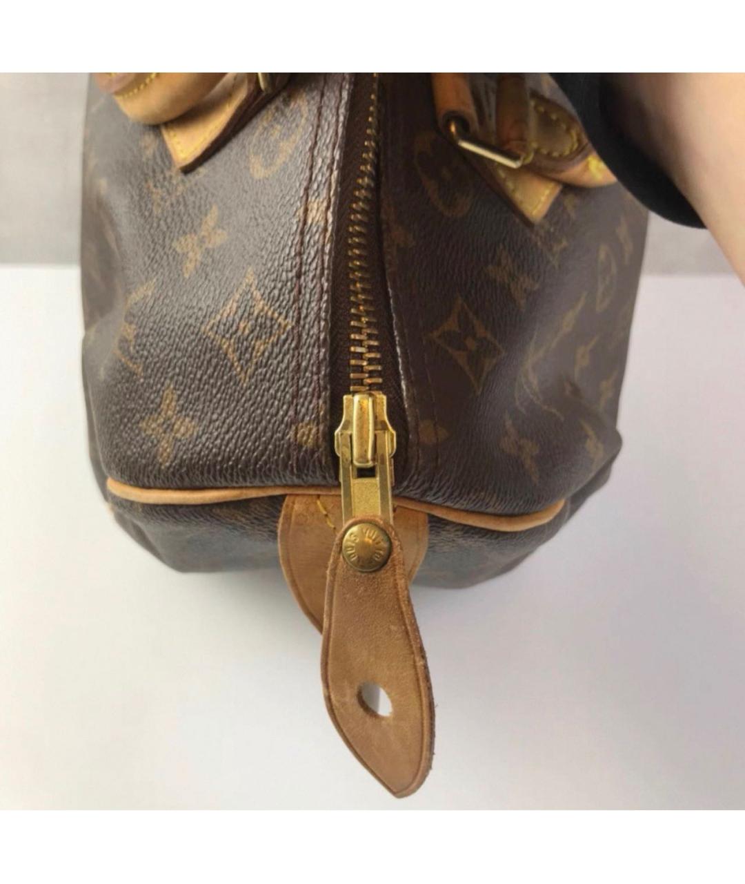 LOUIS VUITTON Коричневая сумка с короткими ручками, фото 6