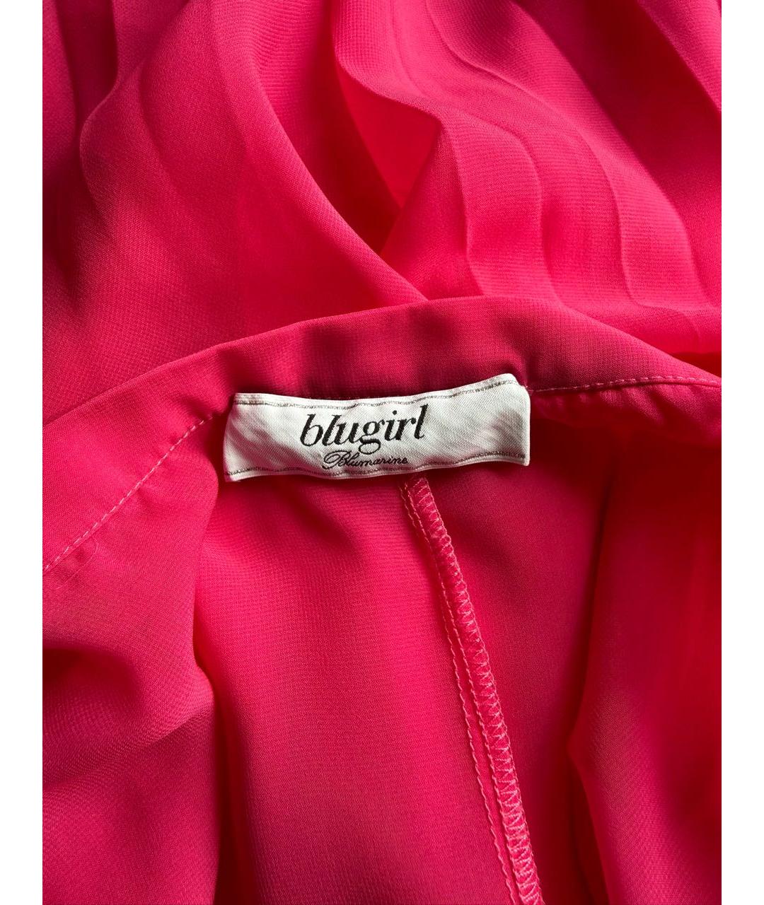 BLUGIRL Фуксия полиэстеровая юбка миди, фото 5