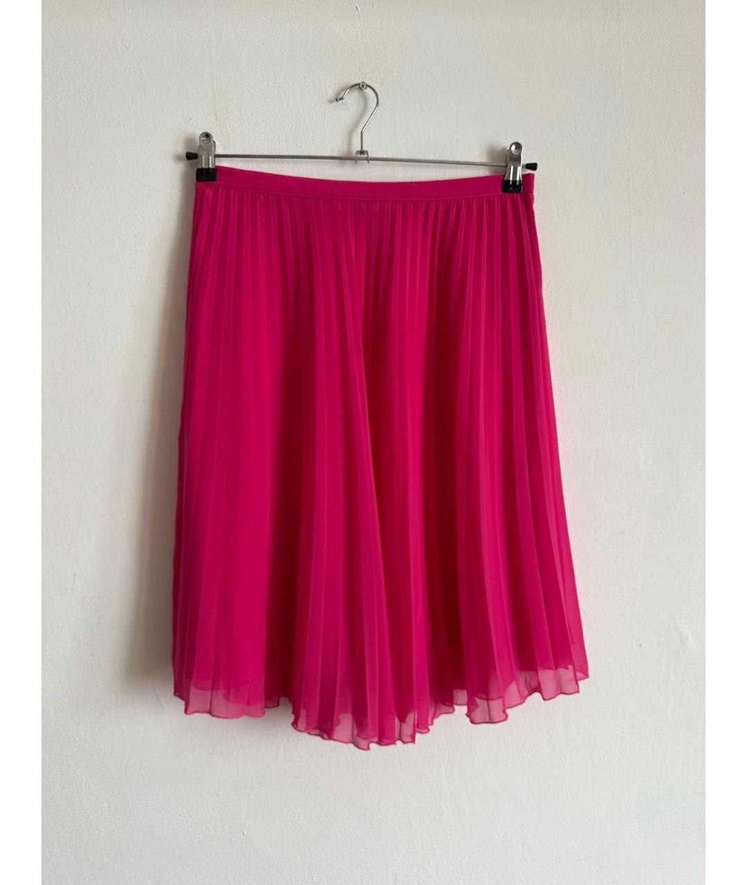 BLUGIRL Фуксия полиэстеровая юбка миди, фото 8