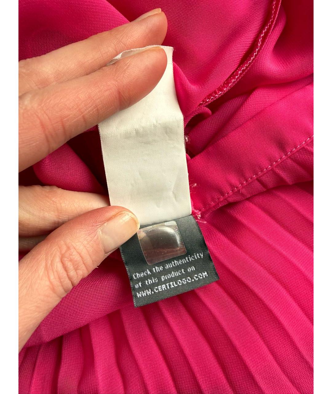 BLUGIRL Фуксия полиэстеровая юбка миди, фото 6