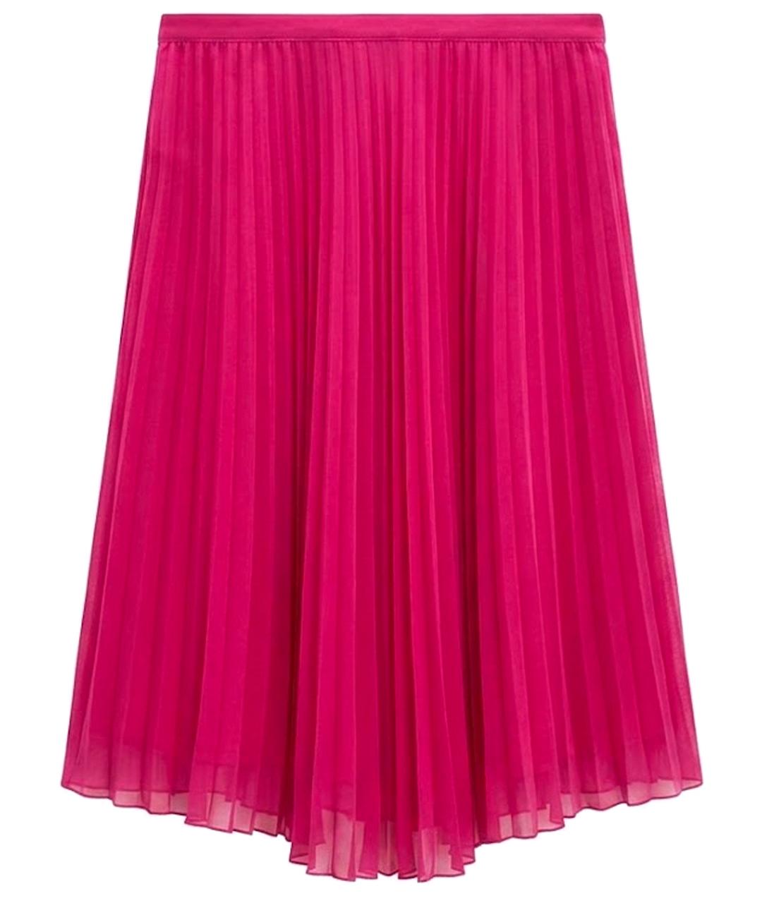 BLUGIRL Фуксия полиэстеровая юбка миди, фото 1