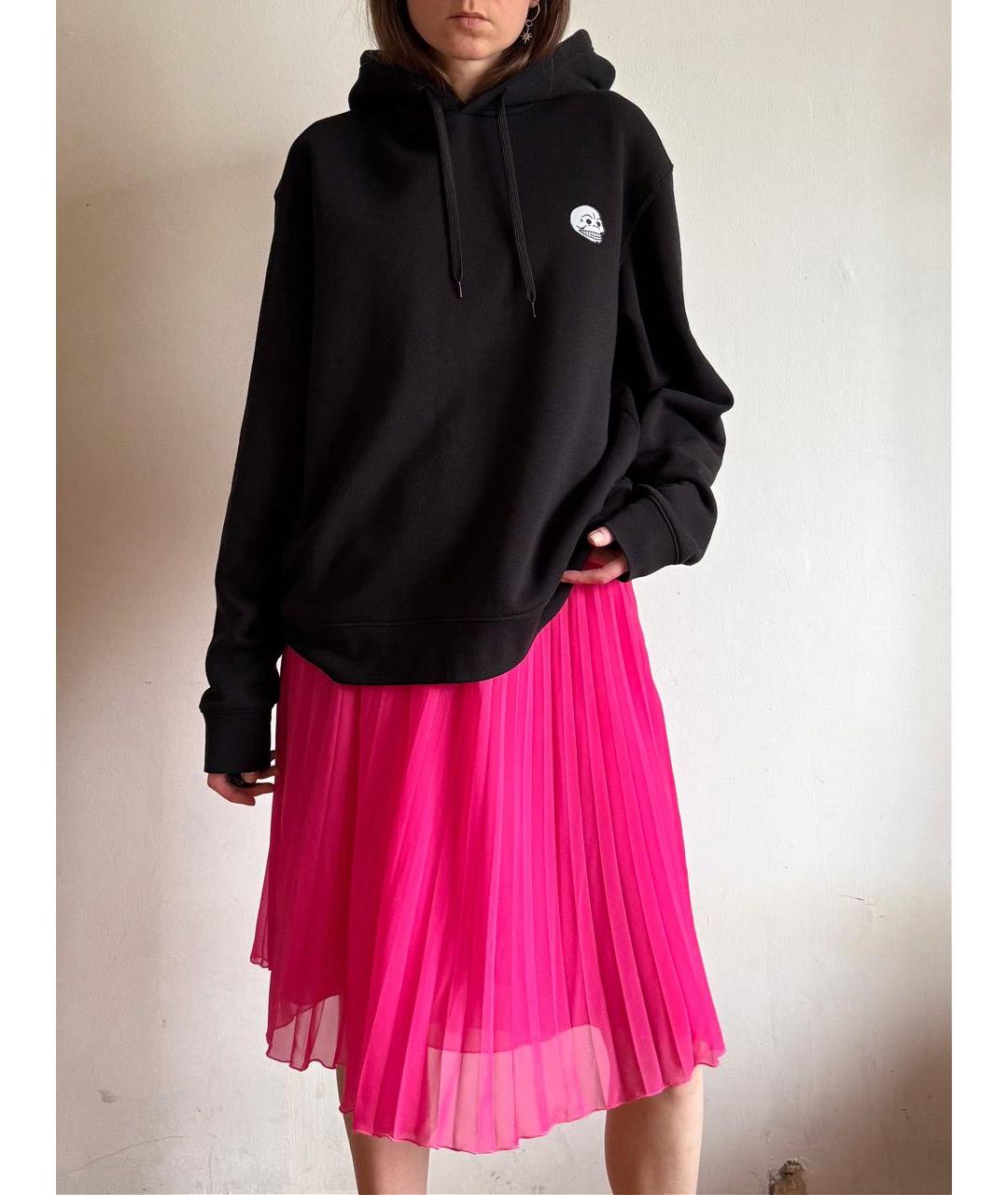 BLUGIRL Фуксия полиэстеровая юбка миди, фото 4