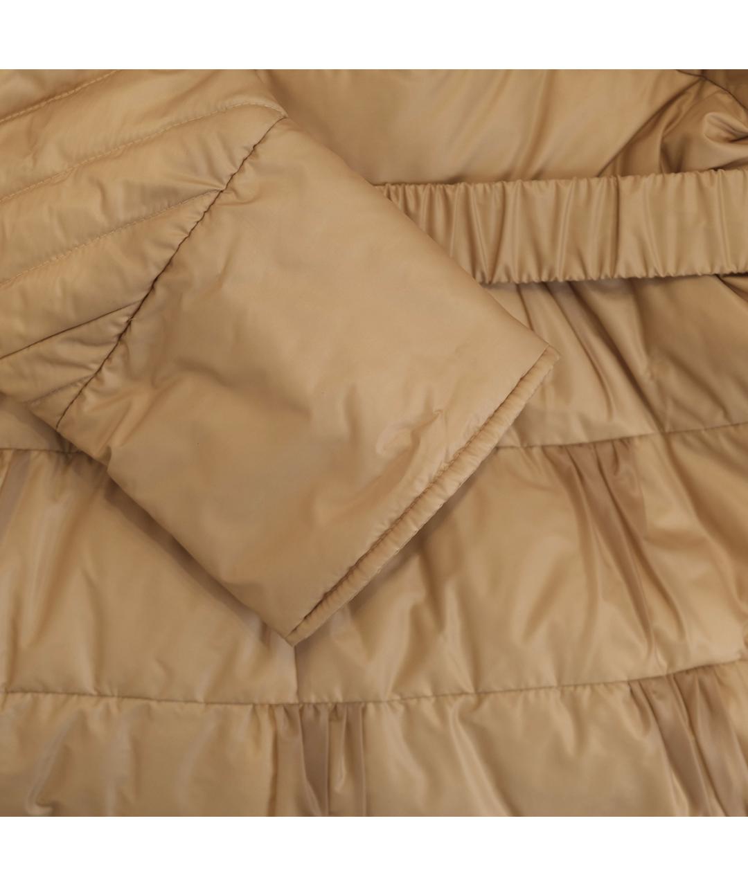 ERMANNO SCERVINO Бежевое полиэстеровое пальто, фото 6