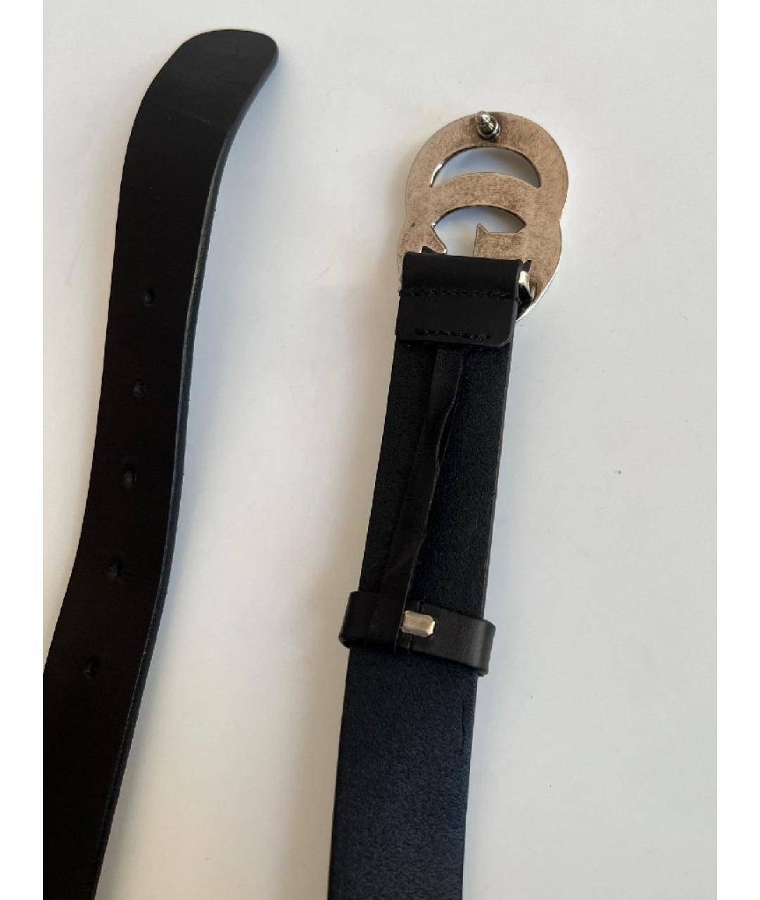 GUCCI Черный кожаный ремень, фото 4
