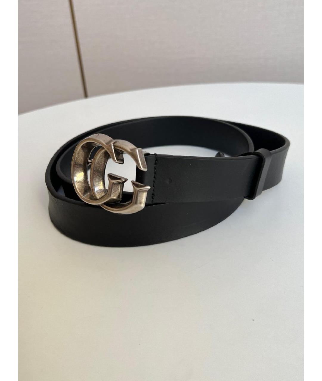 GUCCI Черный кожаный ремень, фото 7