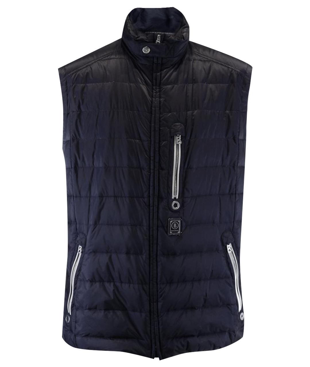 BOGNER Темно-синий полиэстеровый жилет, фото 1