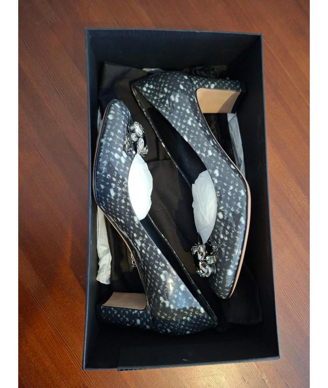 DOLCE&GABBANA Черные туфли из лакированной кожи, фото 7