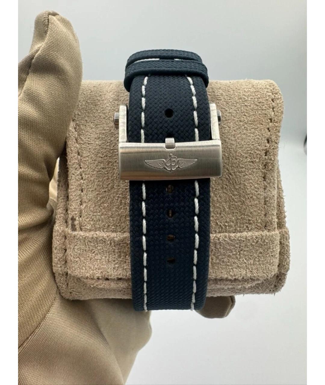 BREITLING Синие стальные часы, фото 5