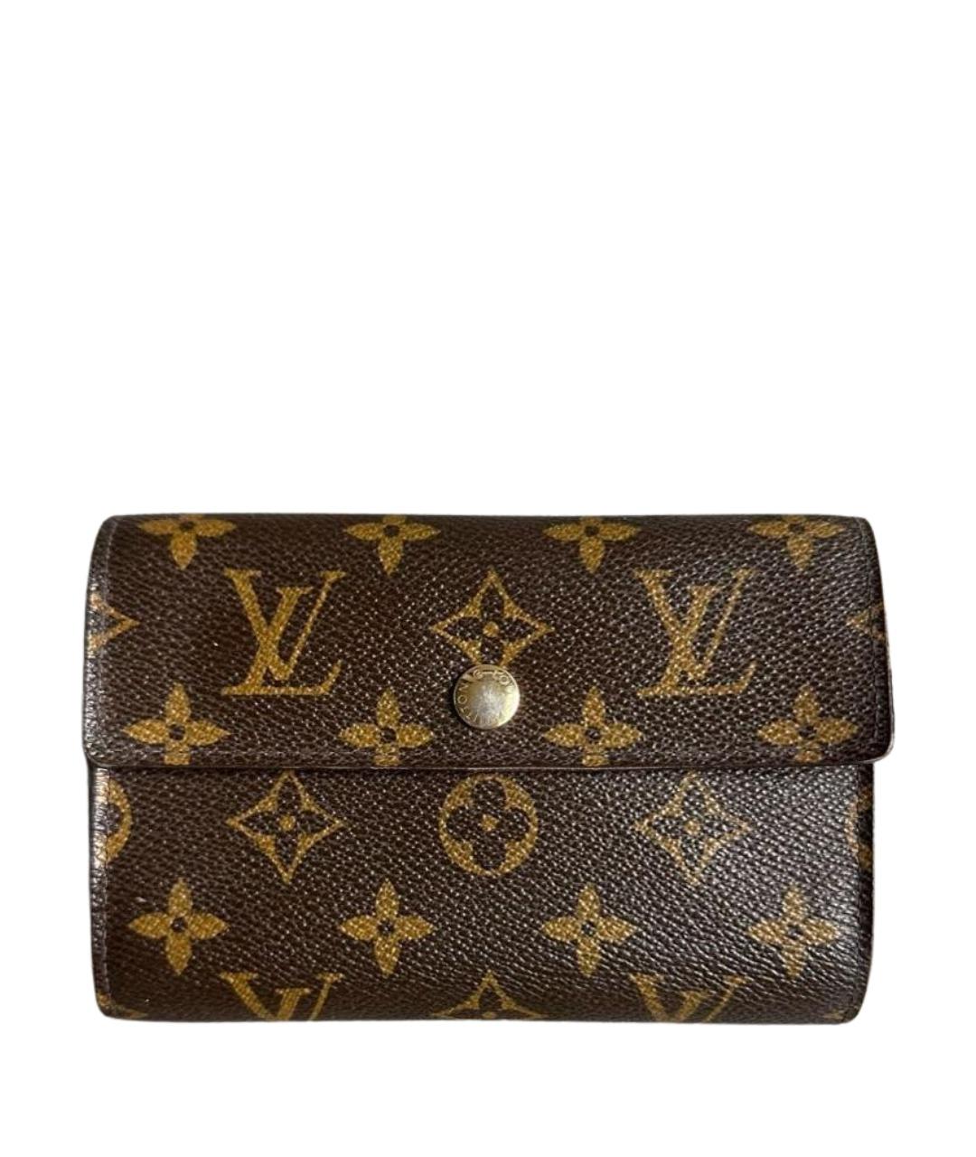 LOUIS VUITTON Коричневый кошелек, фото 1
