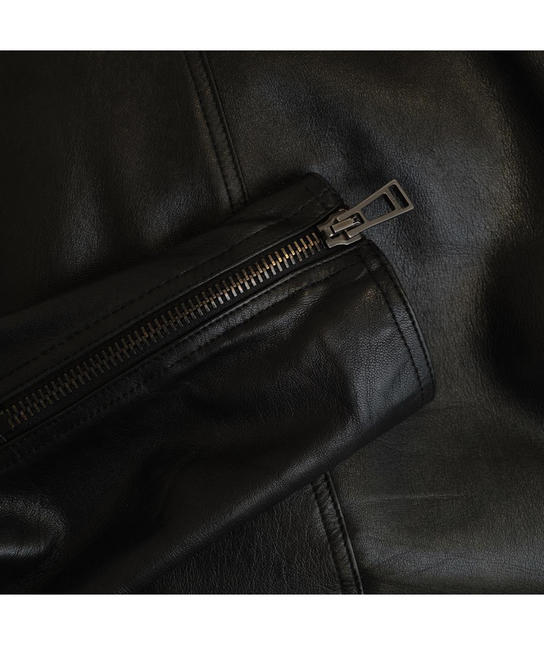 BELSTAFF Черная кожаная куртка, фото 5