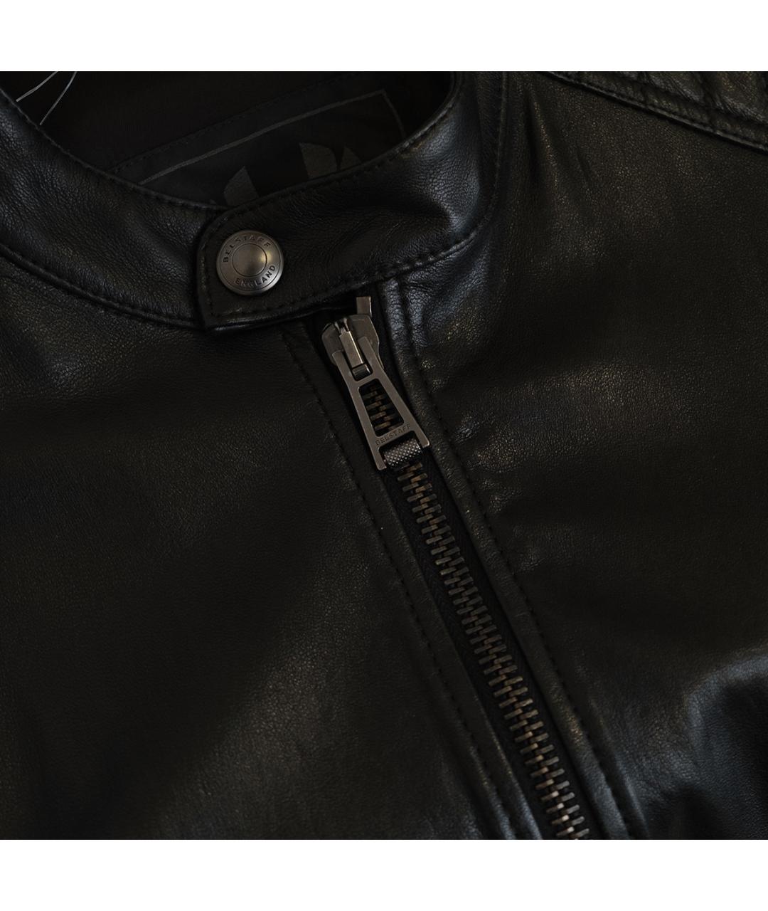 BELSTAFF Черная кожаная куртка, фото 4