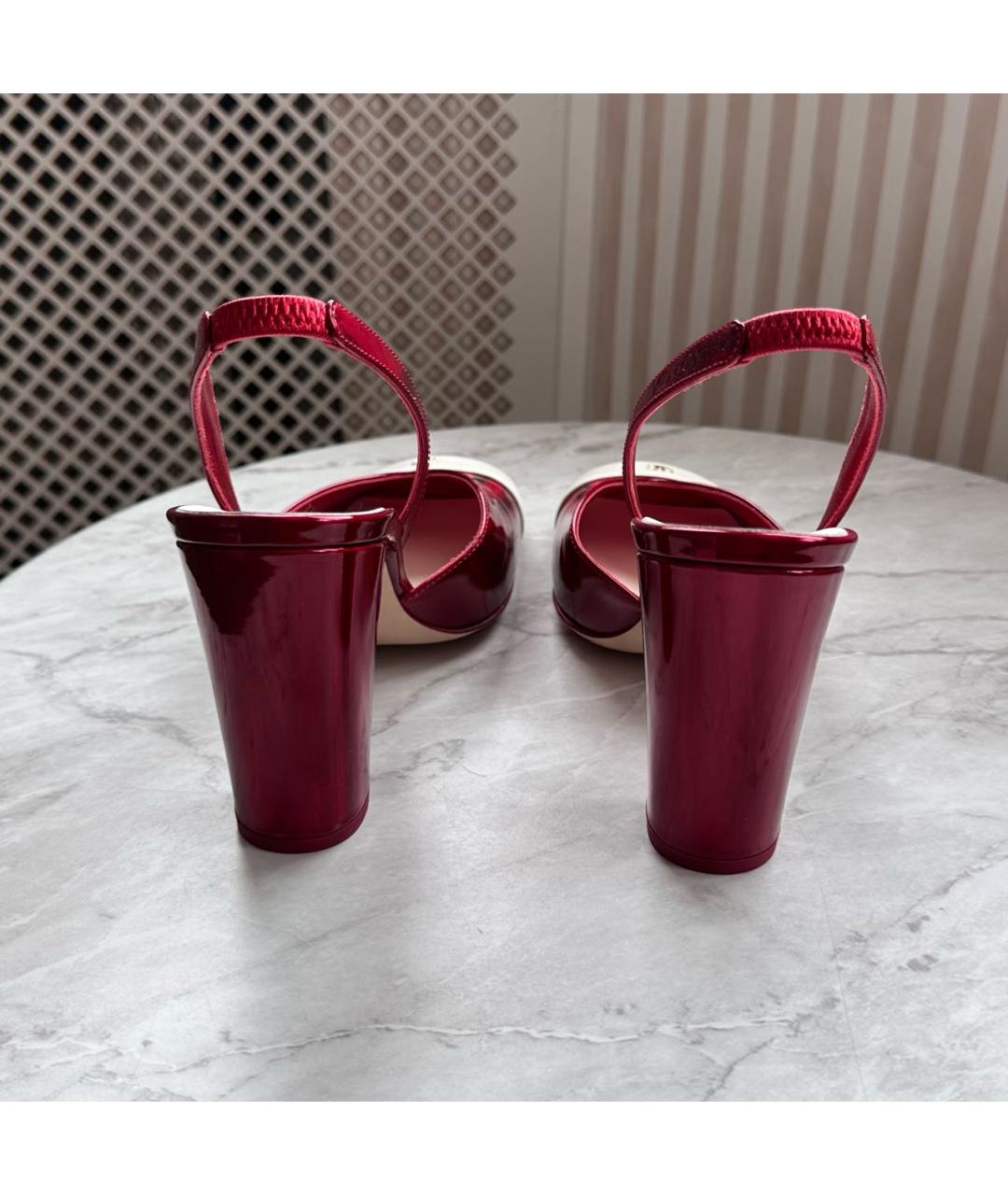 CHANEL Красные туфли из лакированной кожи, фото 5