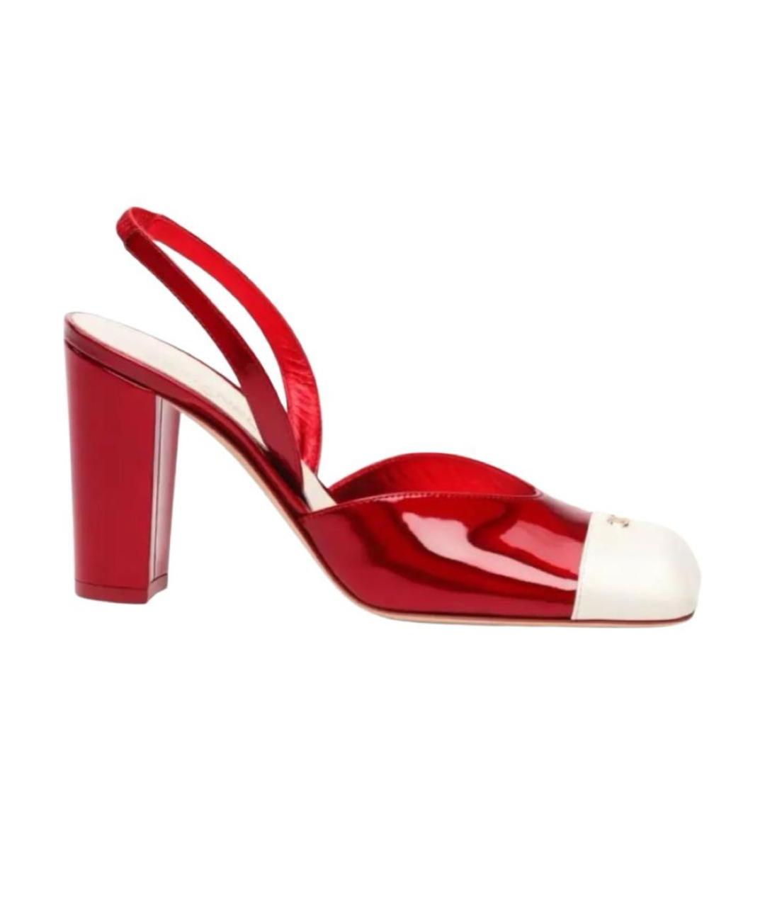 CHANEL Красные туфли из лакированной кожи, фото 7