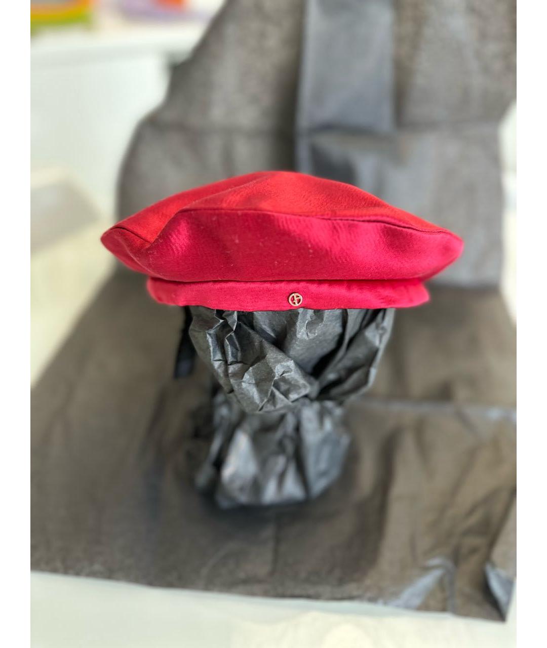 GIORGIO ARMANI Красная шляпа, фото 5