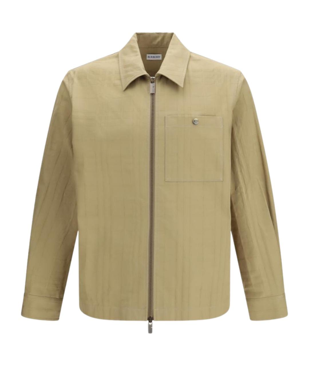 BURBERRY Бежевая хлопковая куртка, фото 1