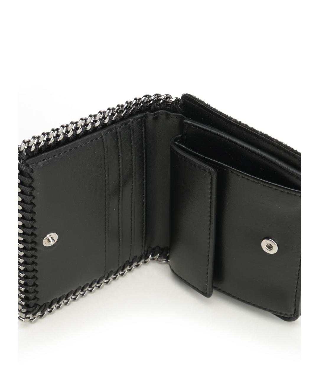 STELLA MCCARTNEY Черный кошелек из искусственной кожи, фото 4