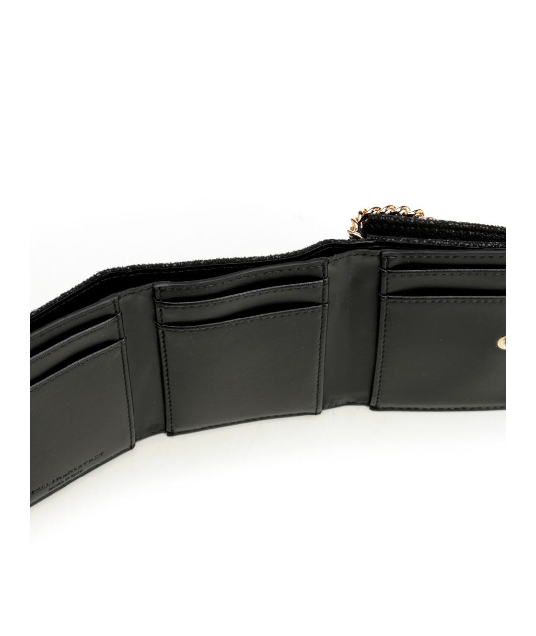 STELLA MCCARTNEY Черный кошелек из искусственной кожи, фото 4