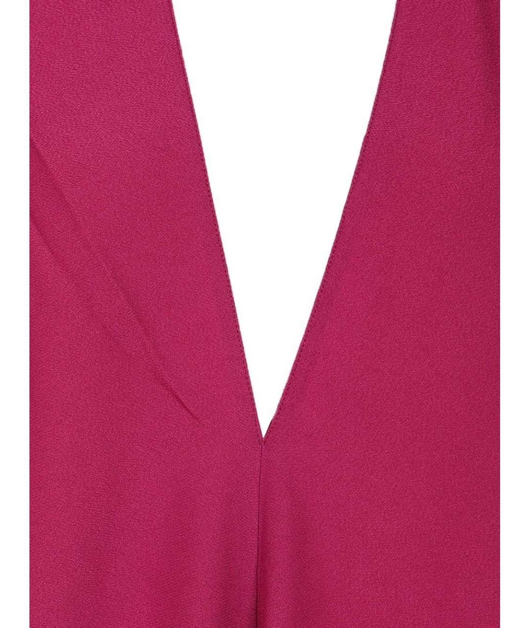 TALLER MARMO Фуксия ацетатное платье, фото 4