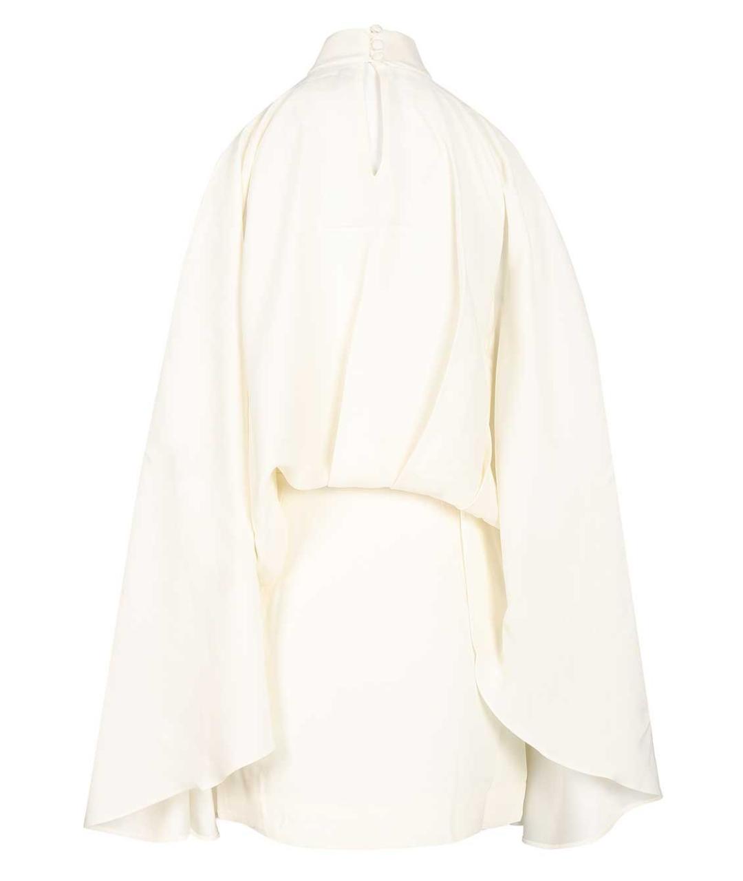 TALLER MARMO Белое ацетатное вечернее платье, фото 2