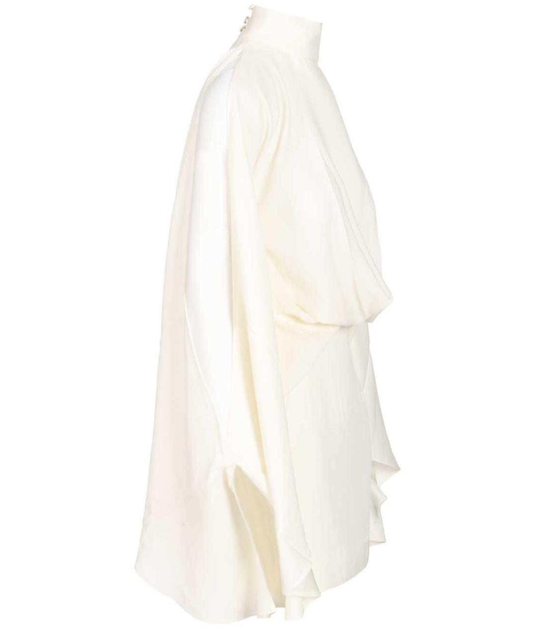 TALLER MARMO Белое ацетатное вечернее платье, фото 3