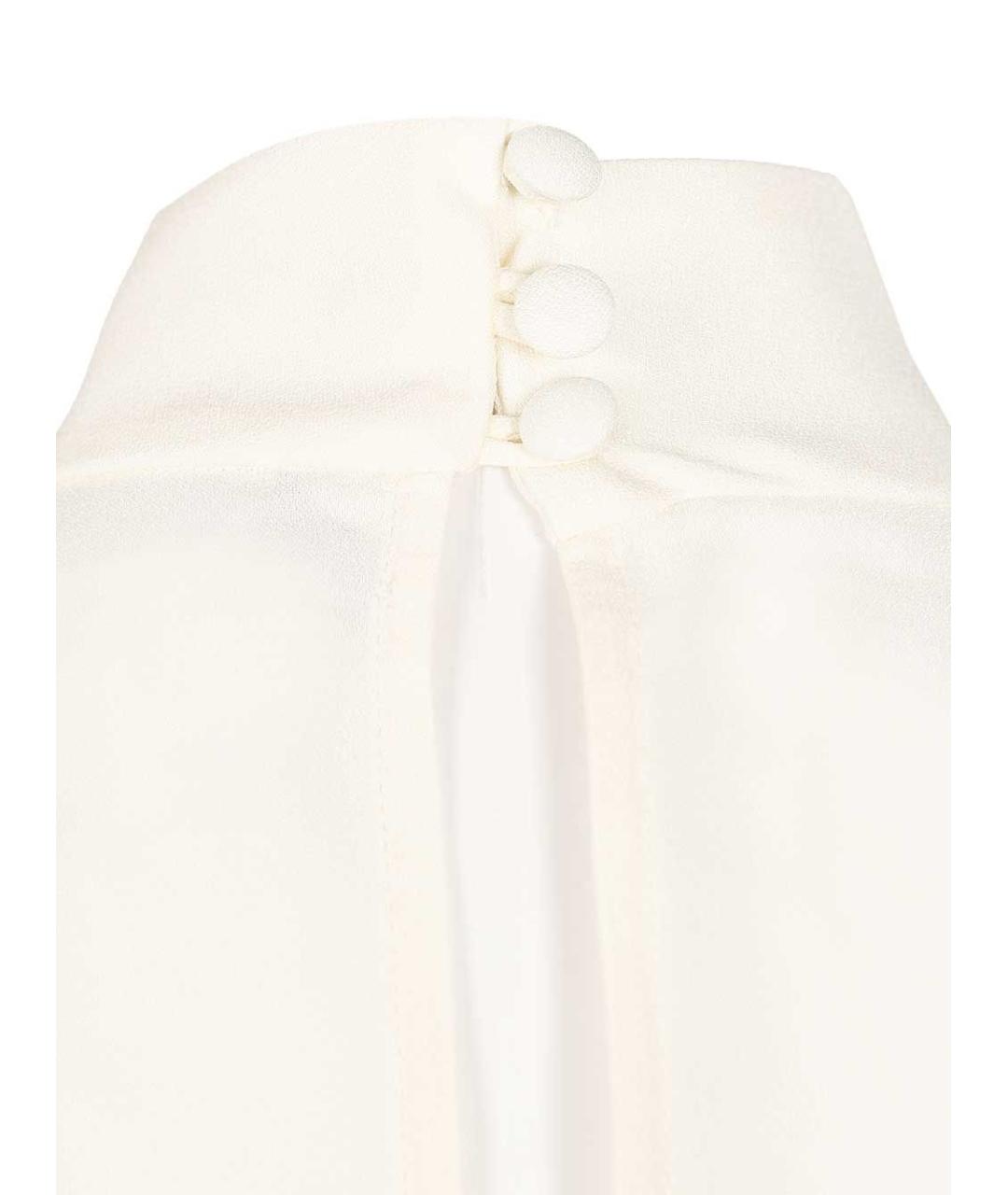 TALLER MARMO Белое ацетатное вечернее платье, фото 5