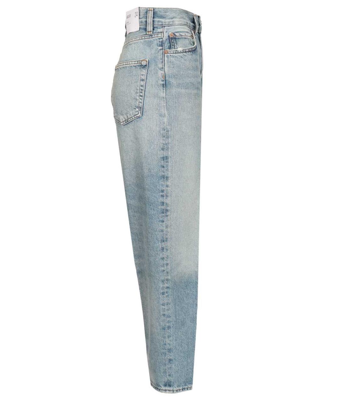 AGOLDE Голубые хлопковые прямые джинсы, фото 3