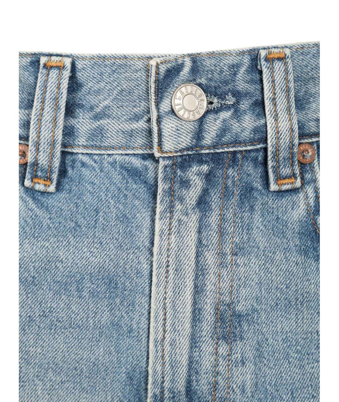 AGOLDE Голубые хлопковые прямые джинсы, фото 4