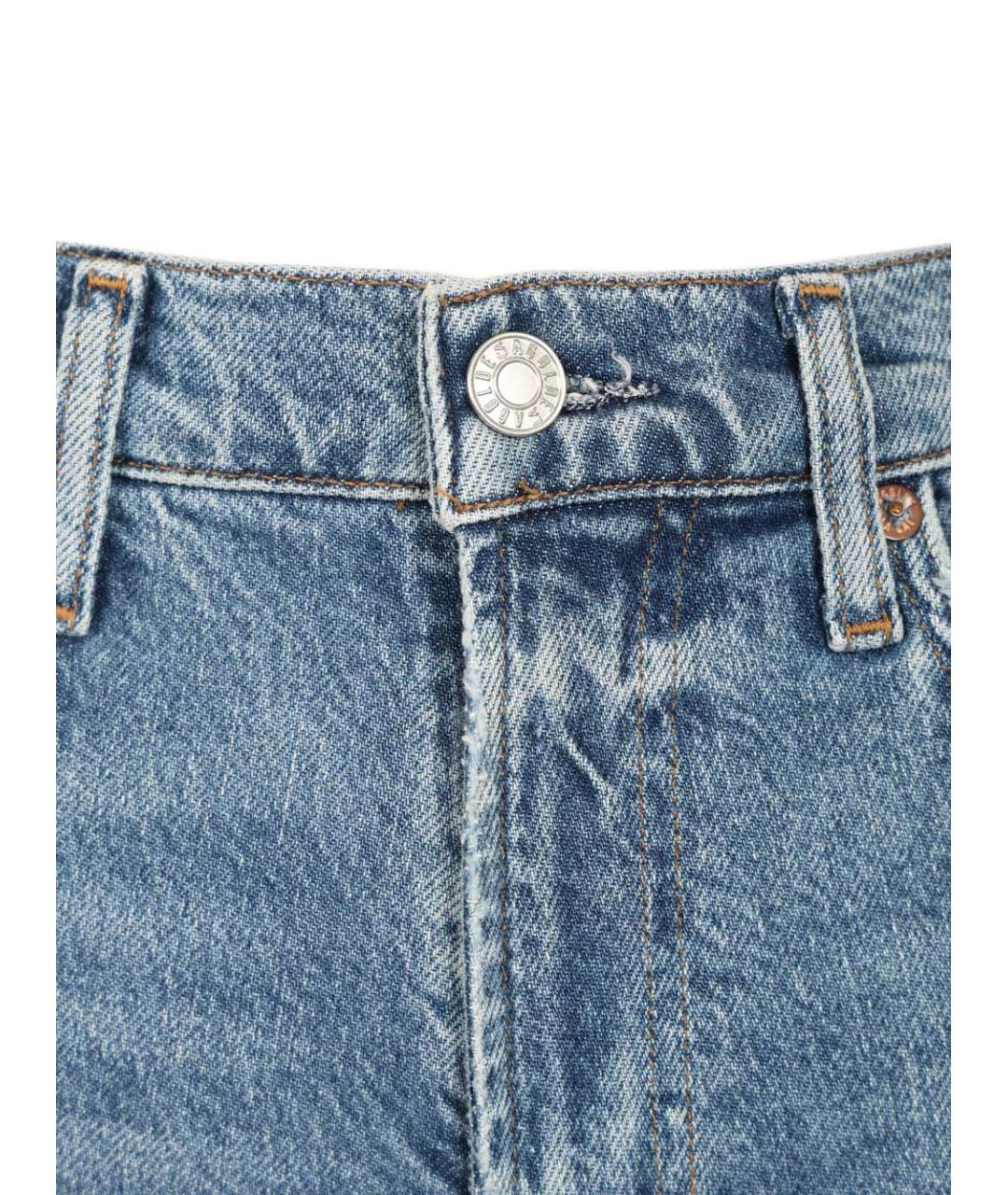 AGOLDE Голубые хлопковые прямые джинсы, фото 4