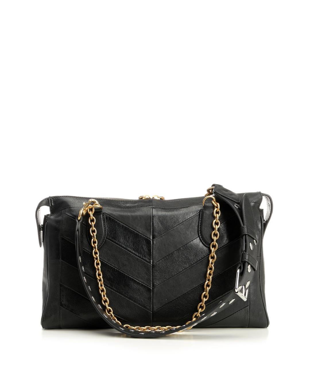 VALENTINO Черная кожаная сумка тоут, фото 3