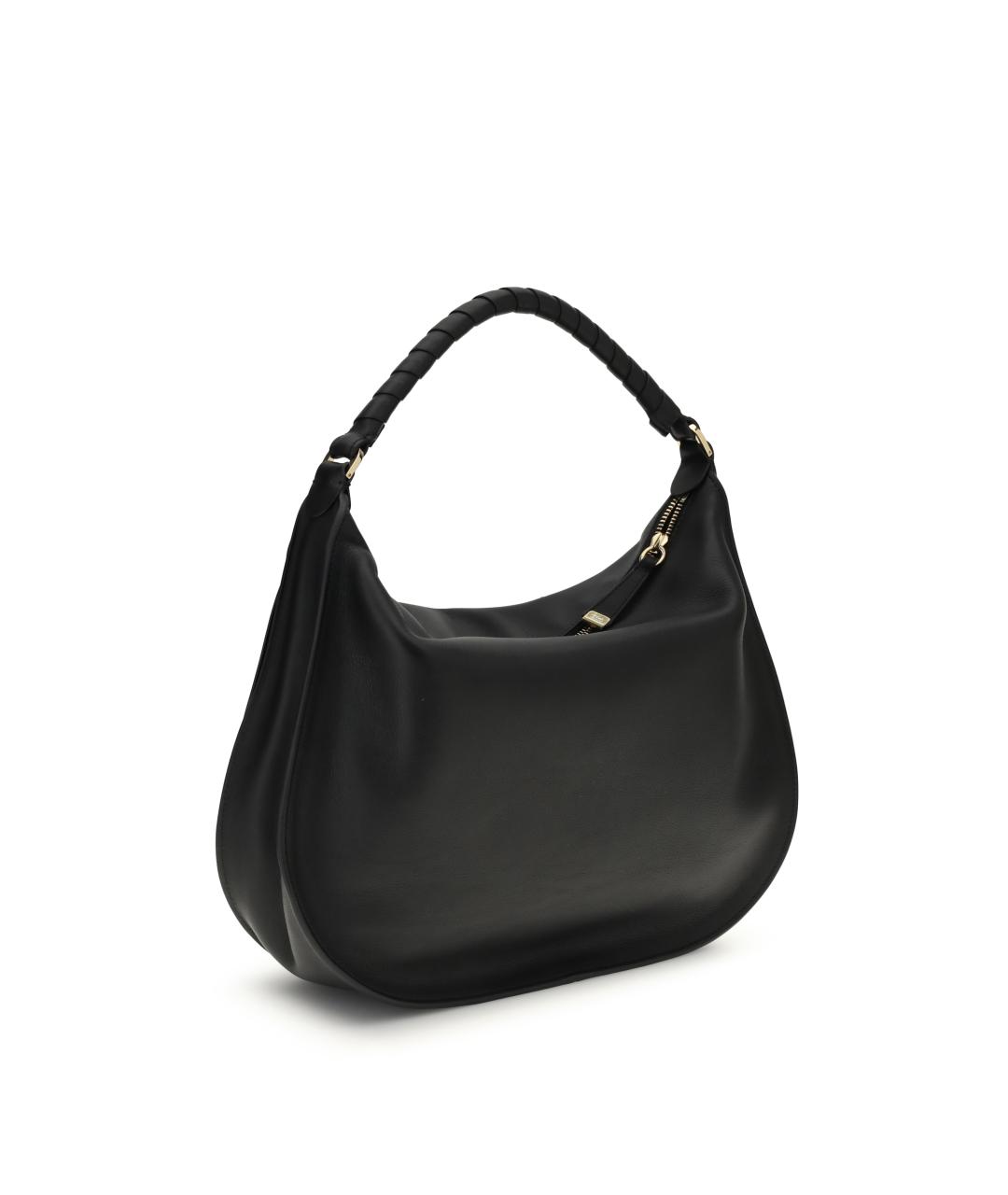 CHLOE Черная кожаная сумка через плечо, фото 3