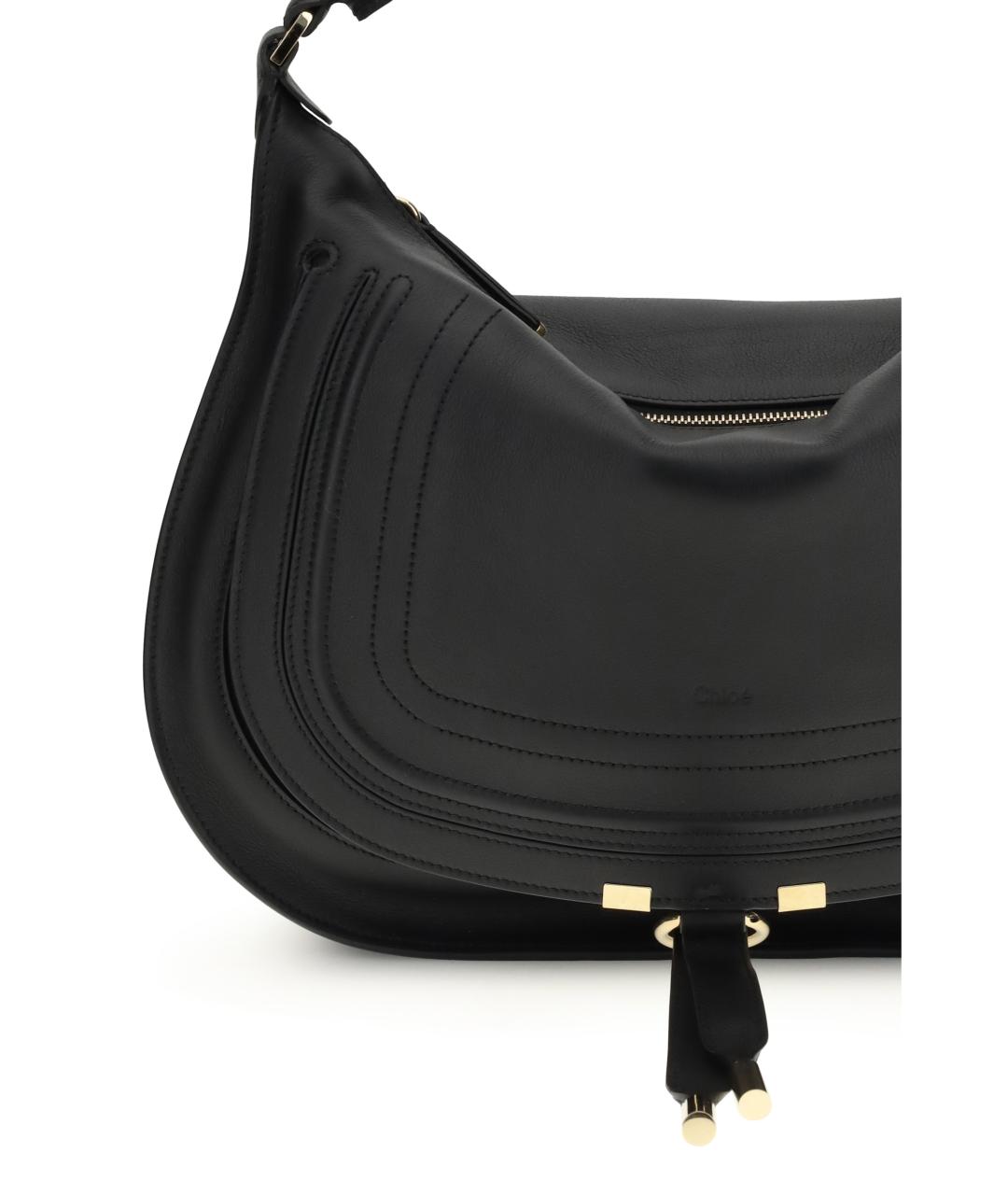 CHLOE Черная кожаная сумка через плечо, фото 4