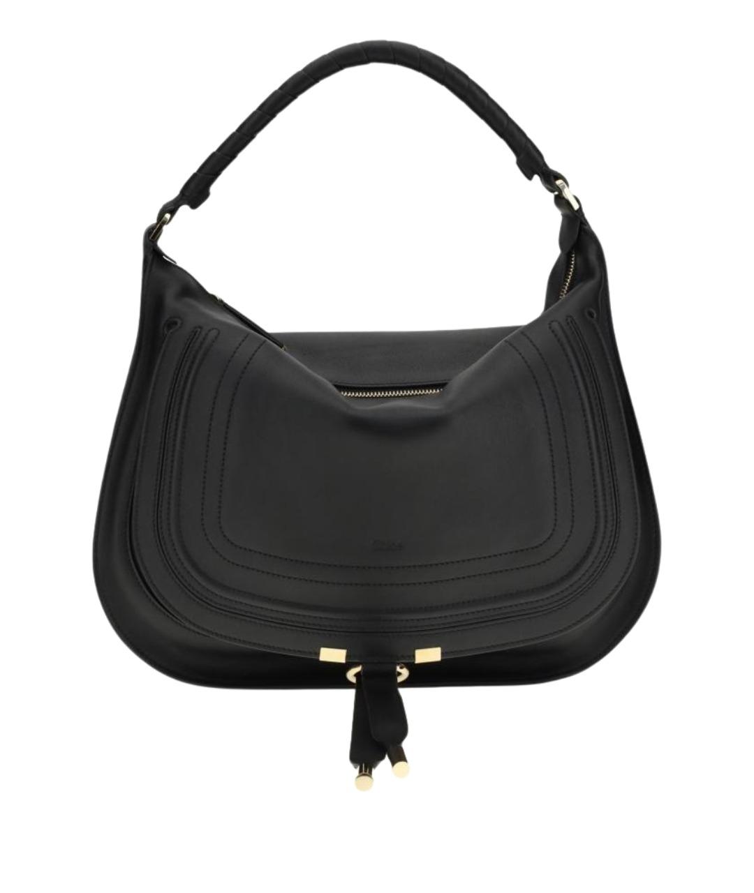 CHLOE Черная кожаная сумка через плечо, фото 1