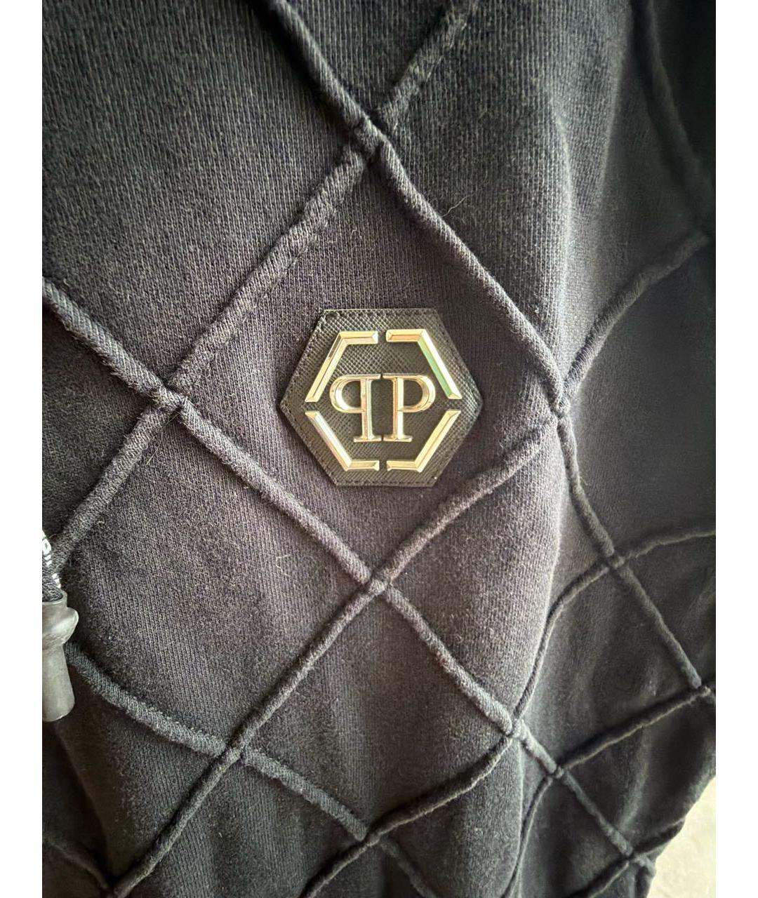 PHILIPP PLEIN Черная хлопковая майка, фото 5