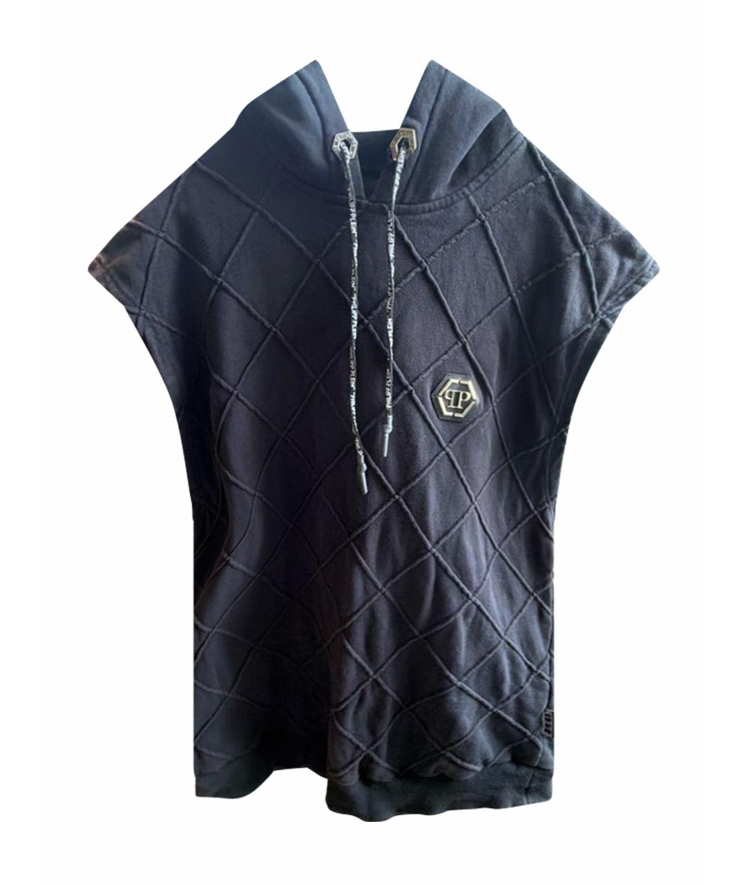 PHILIPP PLEIN Черная хлопковая майка, фото 1