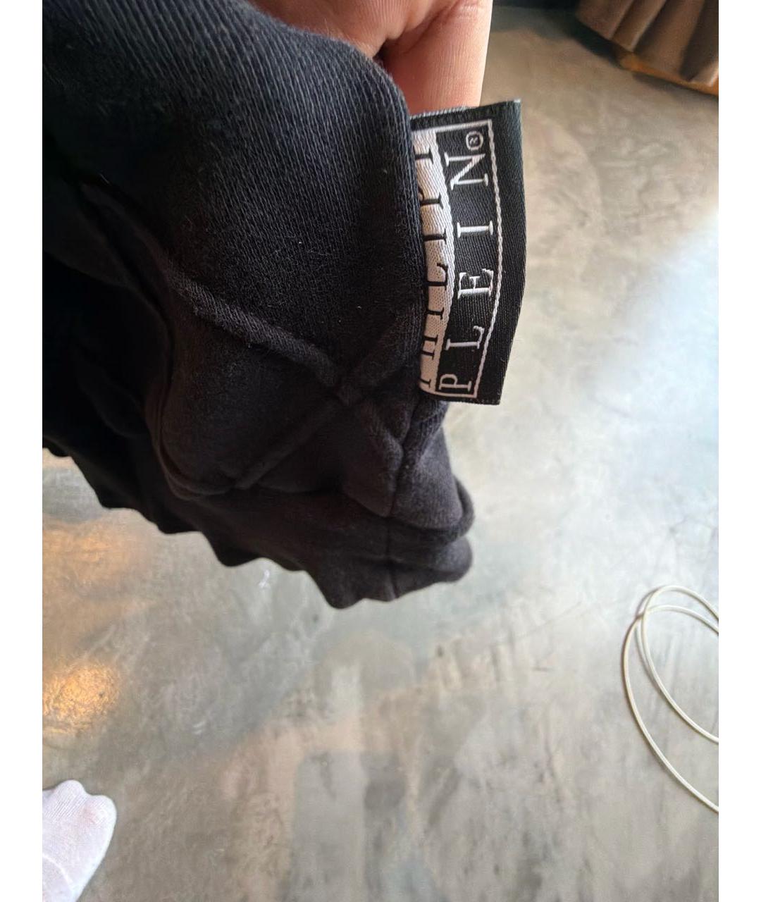 PHILIPP PLEIN Черная хлопковая майка, фото 6