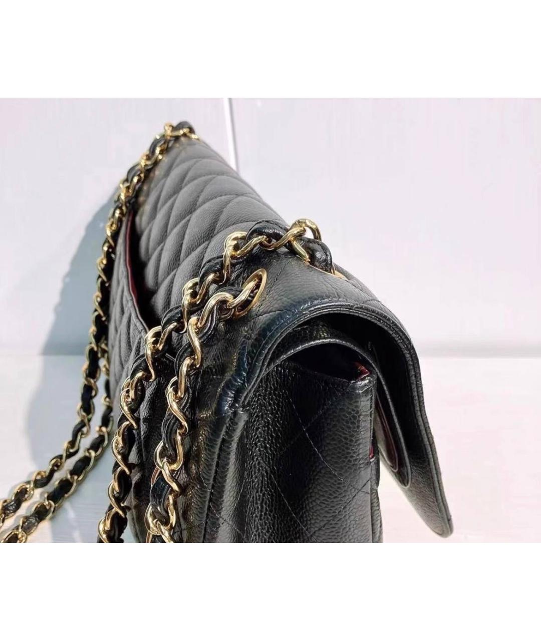 CHANEL Черная кожаная сумка через плечо, фото 3