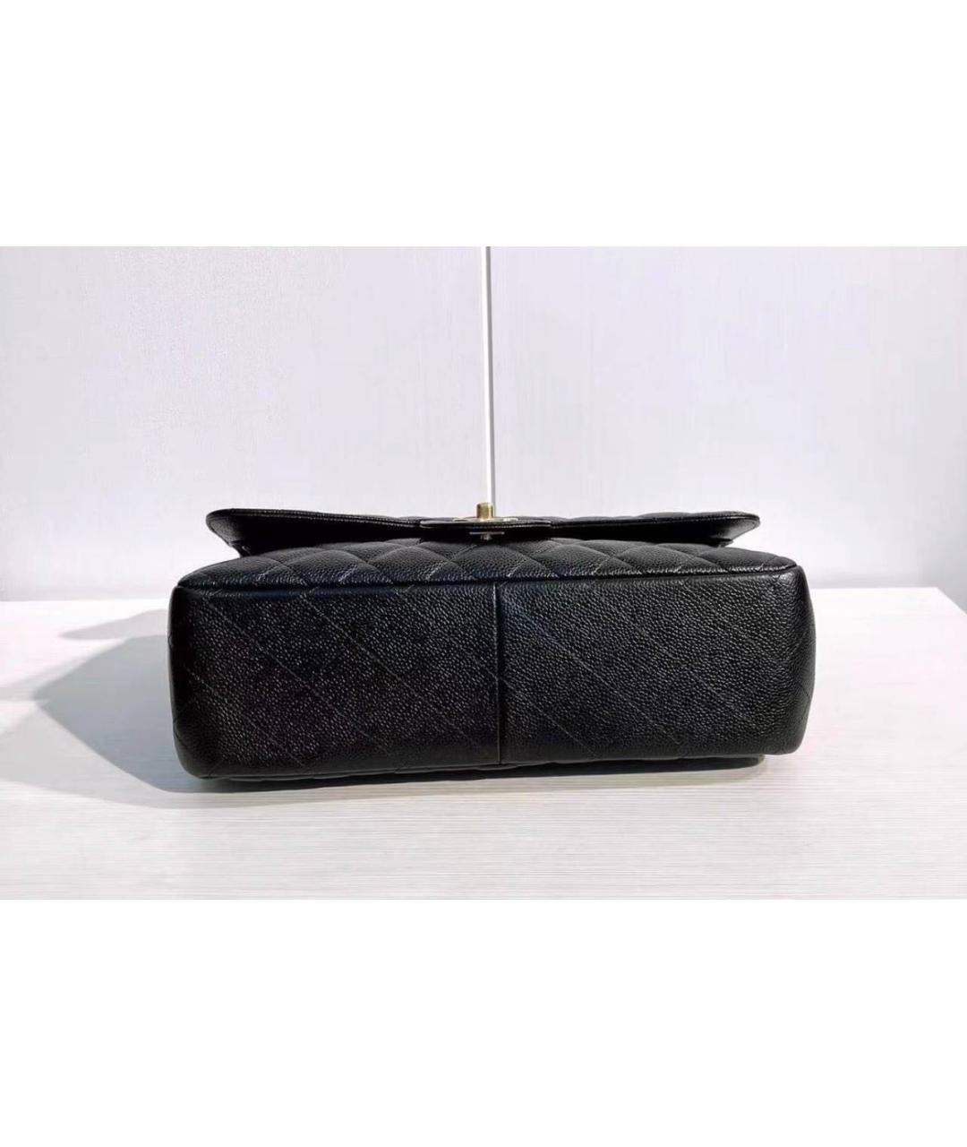CHANEL Черная кожаная сумка через плечо, фото 8