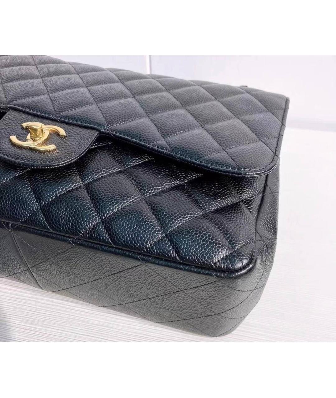 CHANEL Черная кожаная сумка через плечо, фото 5