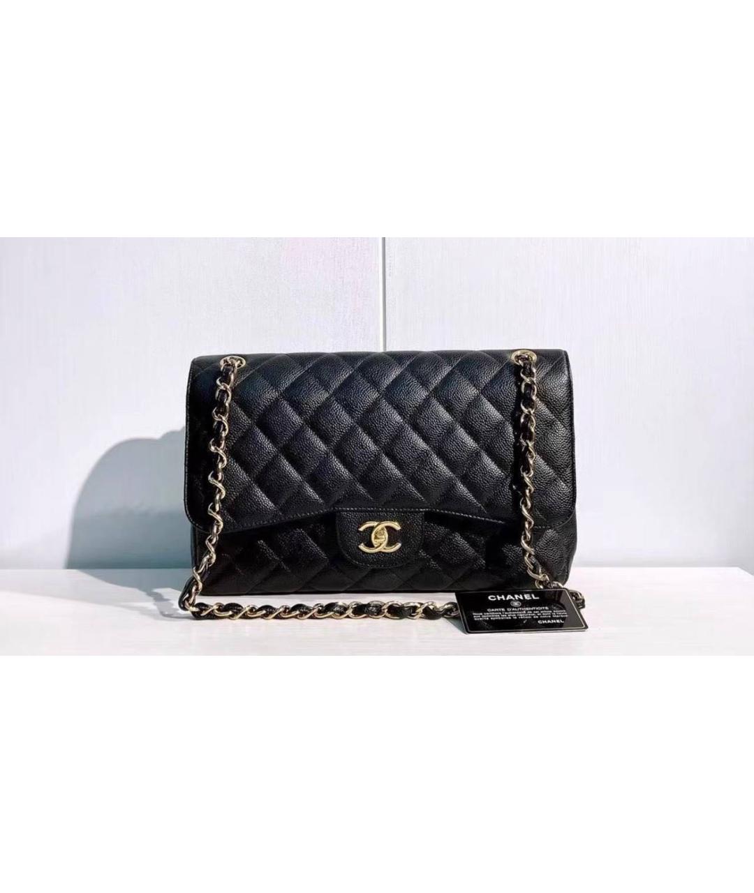 CHANEL Черная кожаная сумка через плечо, фото 9