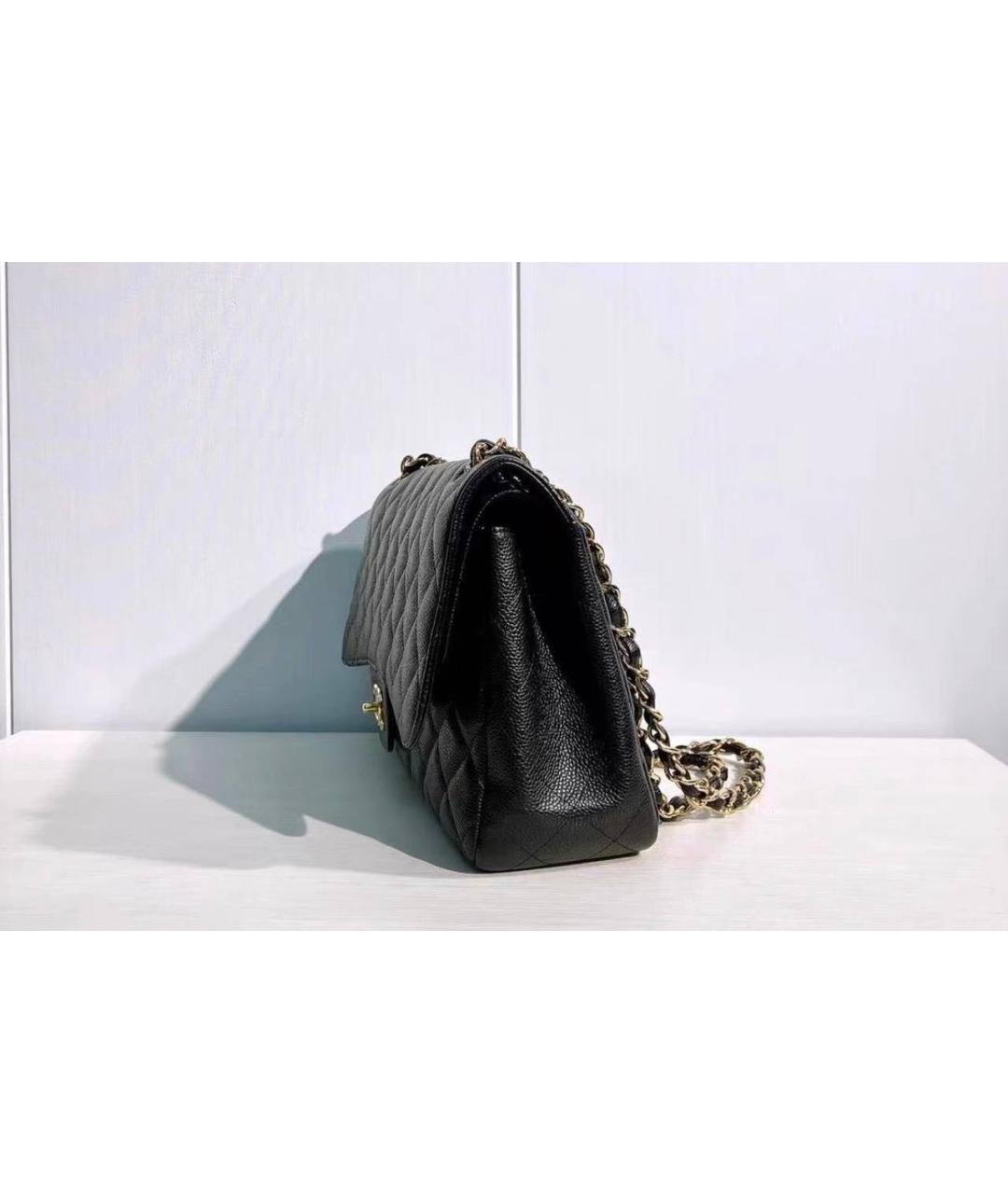 CHANEL Черная кожаная сумка через плечо, фото 4