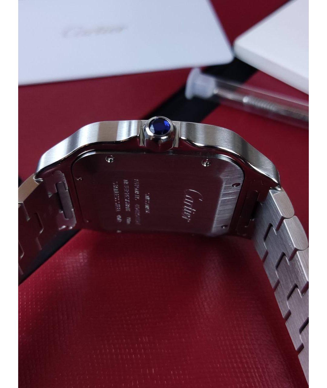 CARTIER Синие металлические часы, фото 6