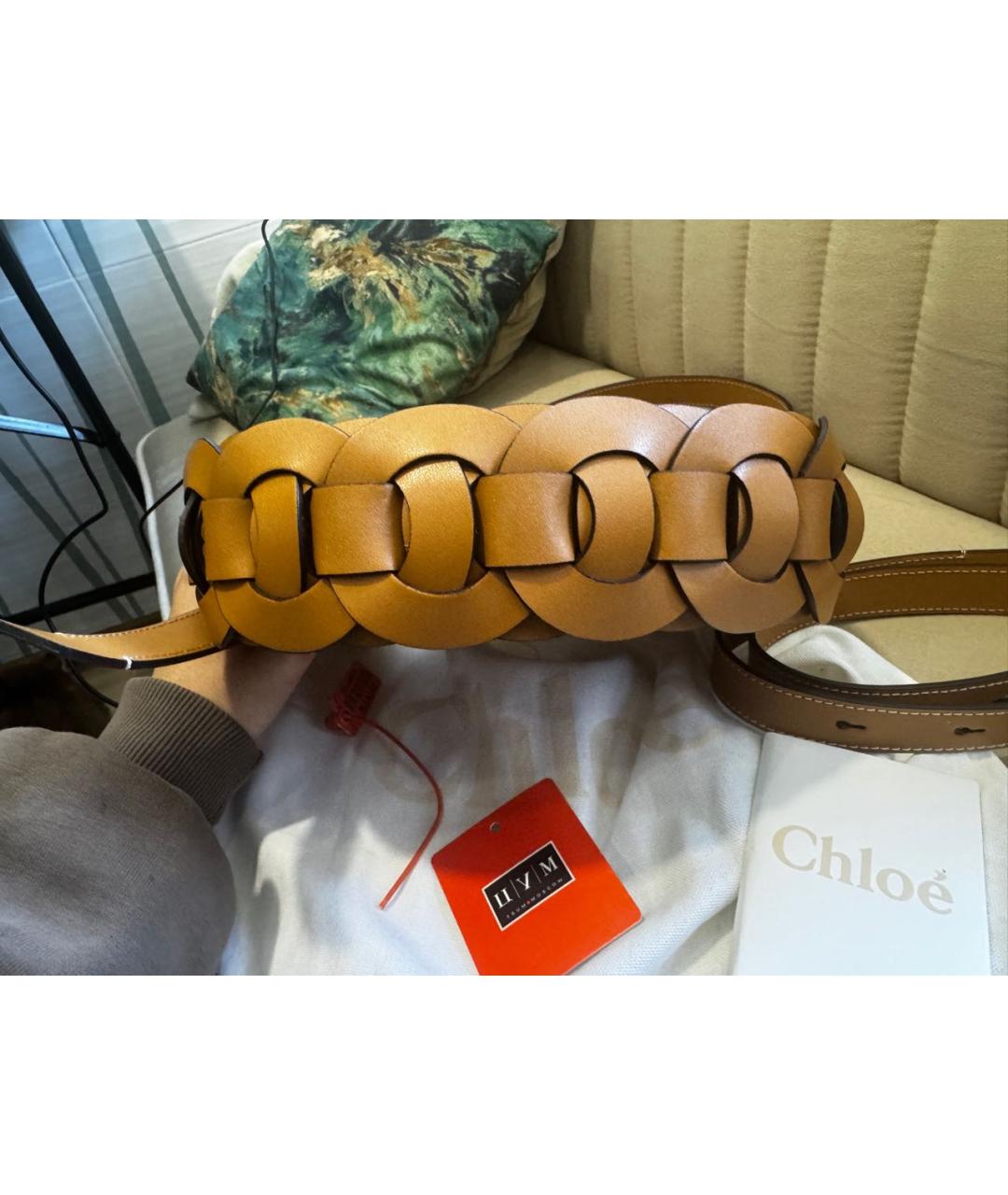 CHLOE Коричневая замшевая сумка через плечо, фото 7