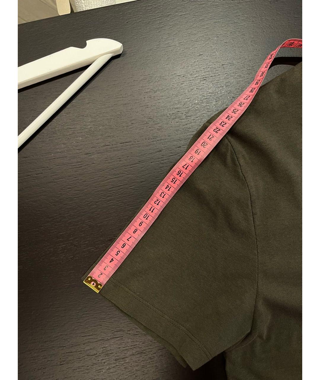 STEFANO RICCI Хаки хлопковая футболка, фото 6