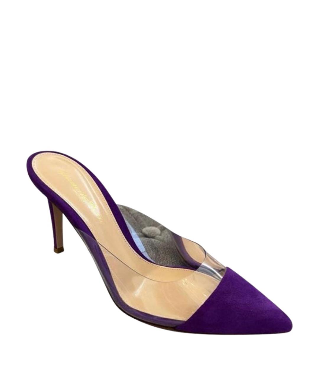 GIANVITO ROSSI Фиолетовые мюли, фото 1