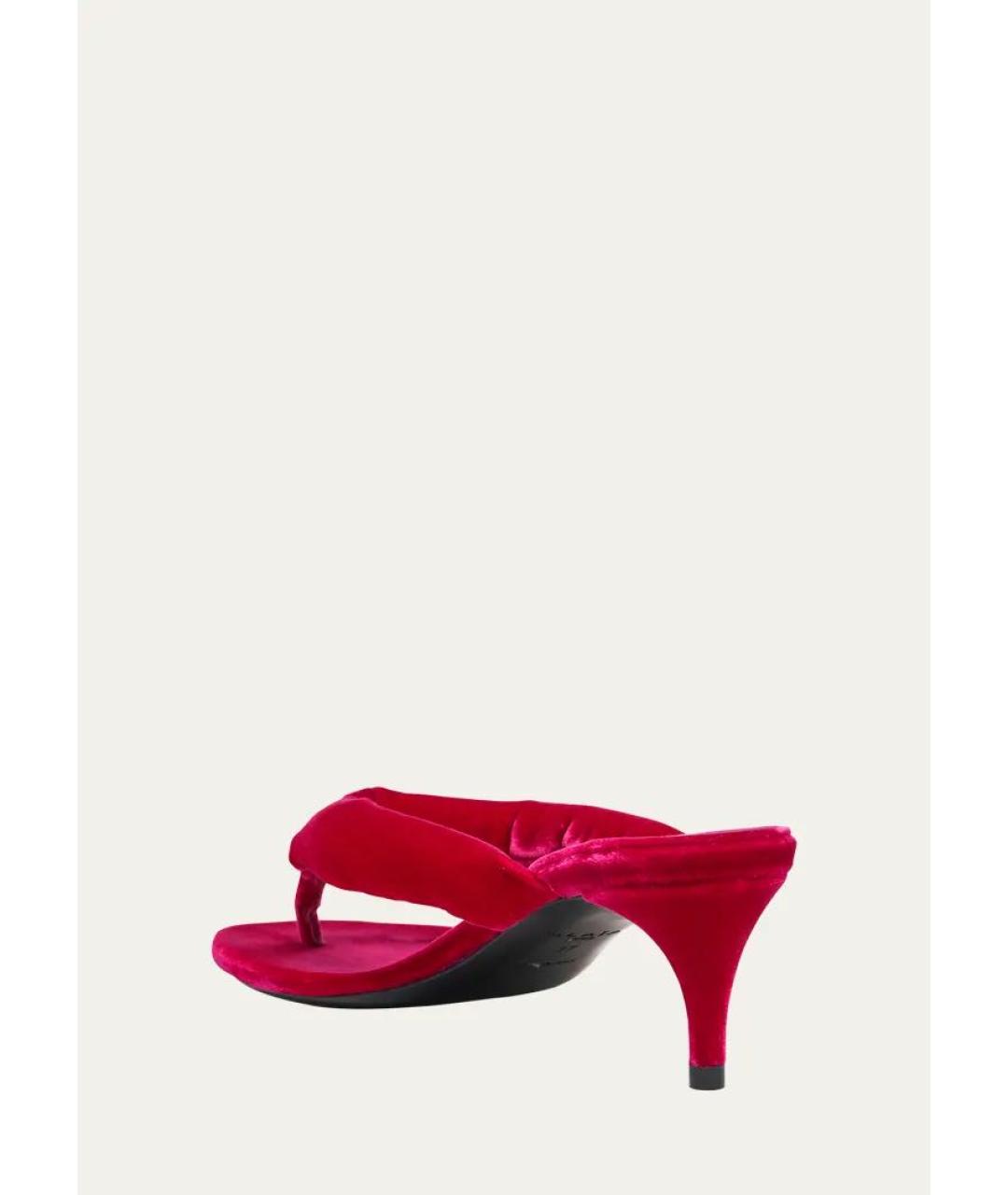 ALAIA Фуксия замшевые мюли, фото 2