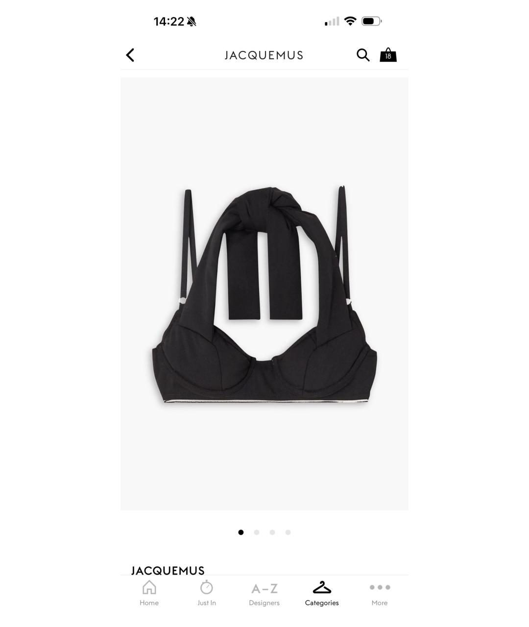 JACQUEMUS Черная футболка, фото 9