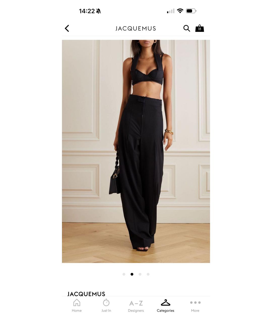 JACQUEMUS Черная футболка, фото 2