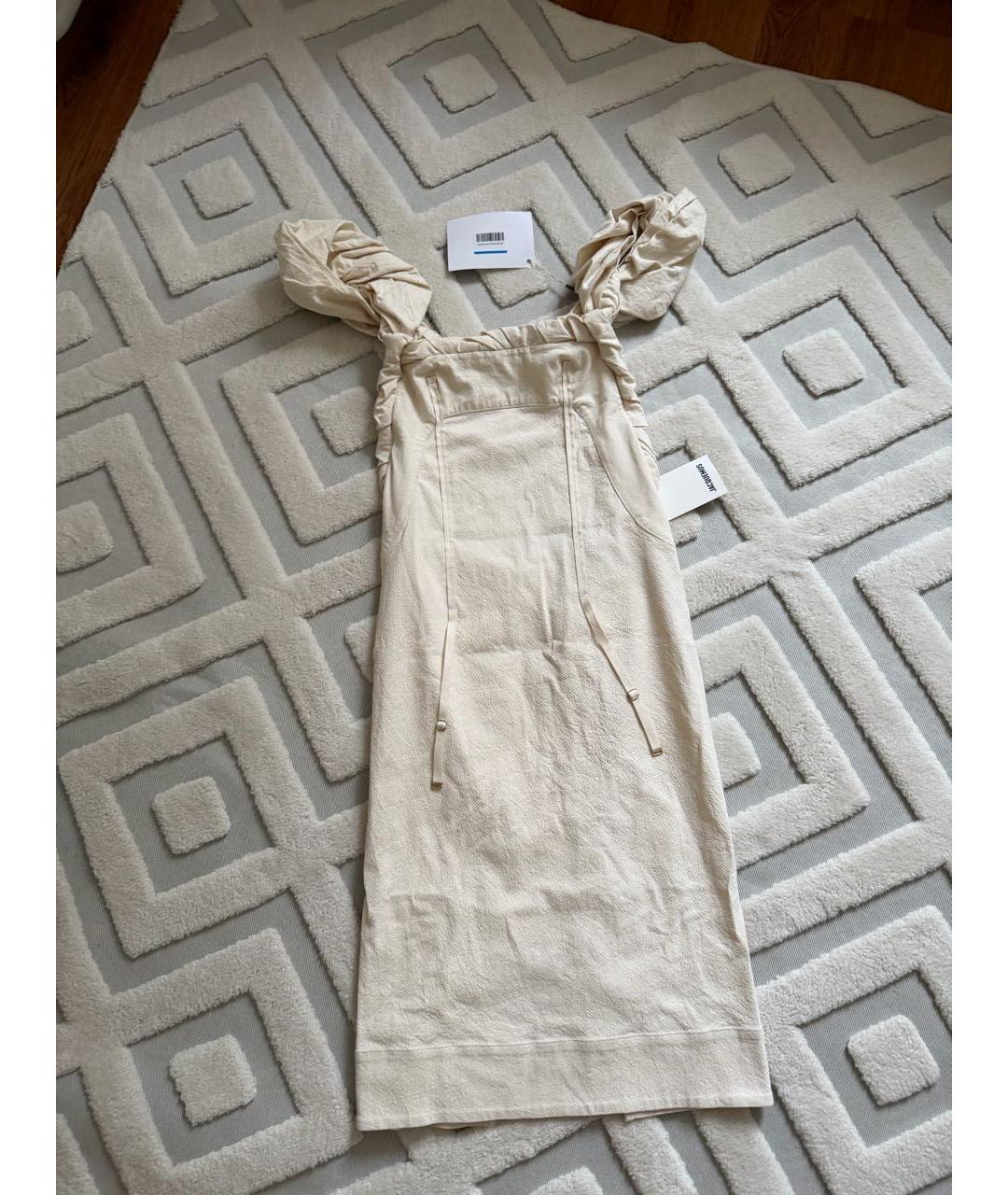 JACQUEMUS Бежевое повседневное платье, фото 5