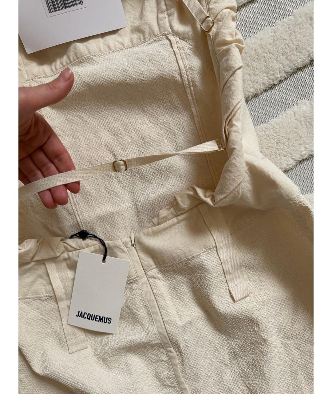 JACQUEMUS Бежевое повседневное платье, фото 4