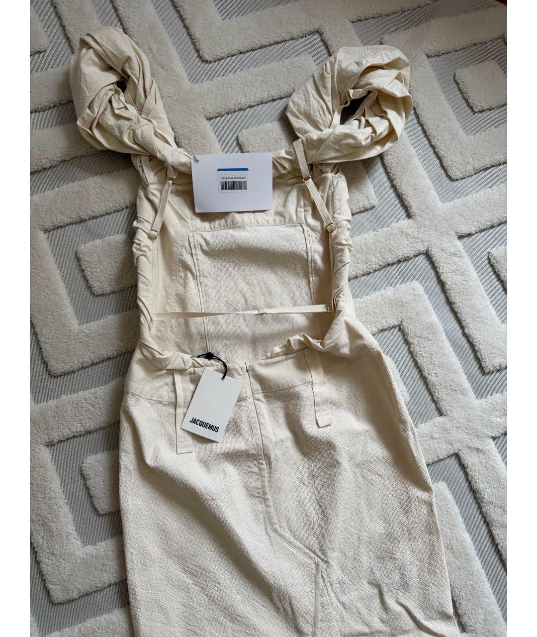 JACQUEMUS Бежевое повседневное платье, фото 8